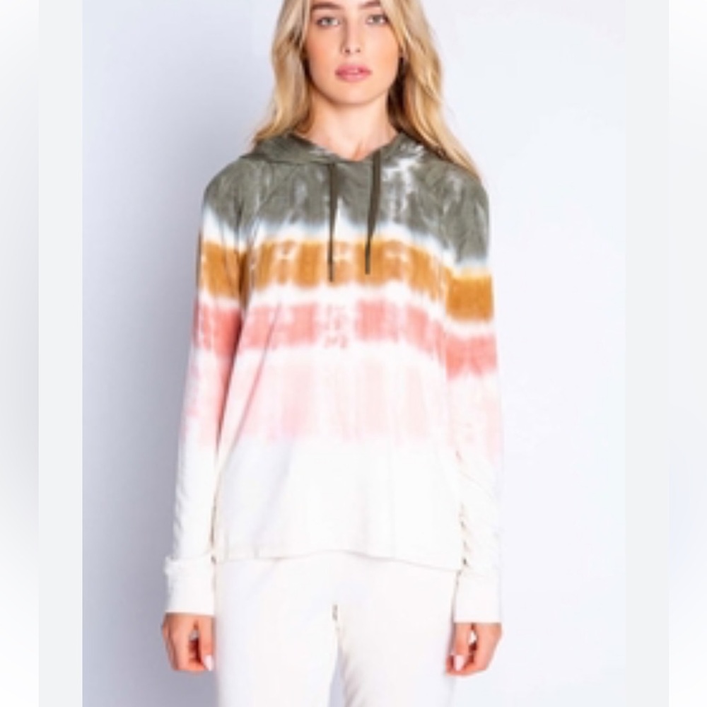 P.J. Salvage Tie-Dye Ombre Hoodie. Size 3X